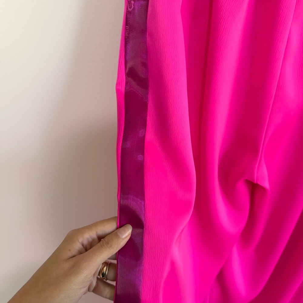 Crosby by Mollie Burch Cora Trouser Mollie Pink Wide Leg Side Stripe XS NWT - Picture 4 of 5